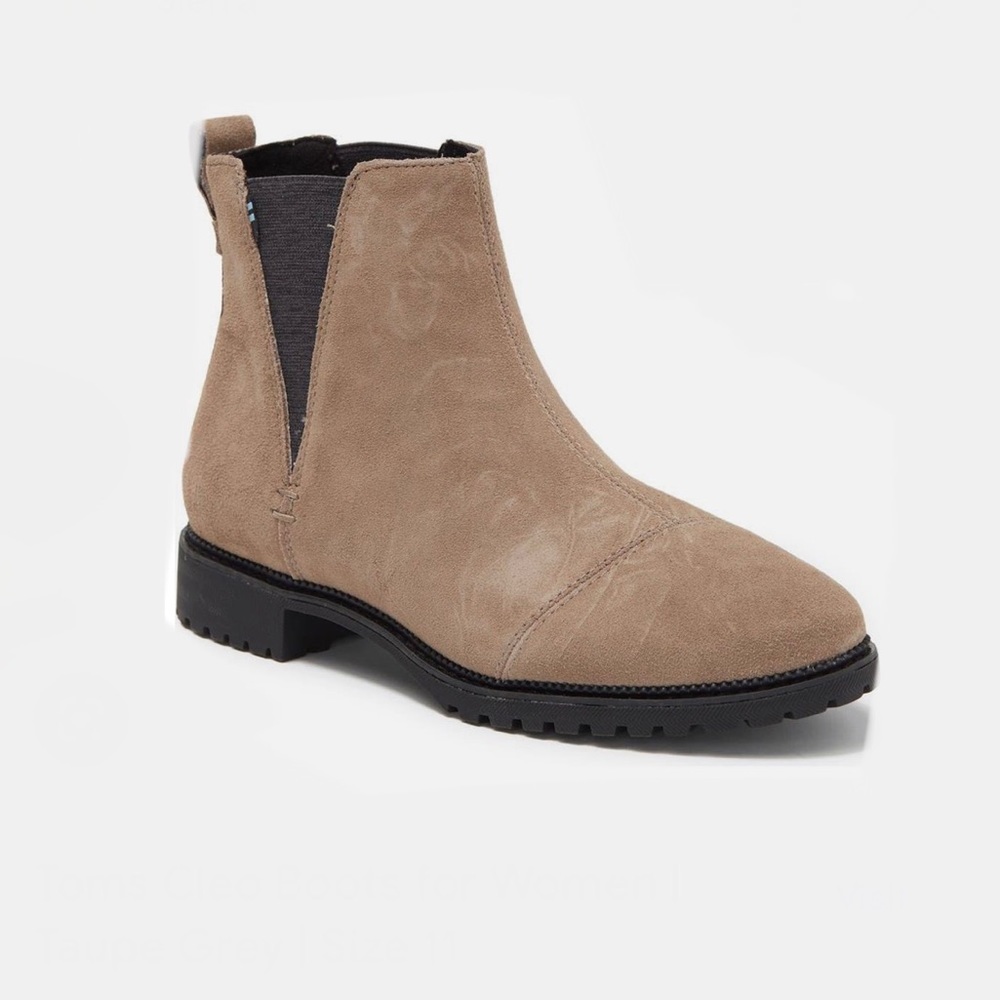 TOMS Cleo Water resistant suede Chelsea Boot